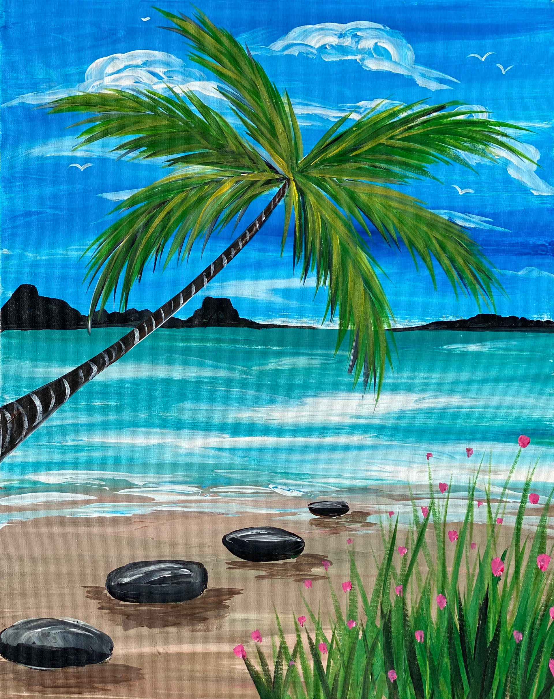 Paint Nite - Tropical Beach — Painting