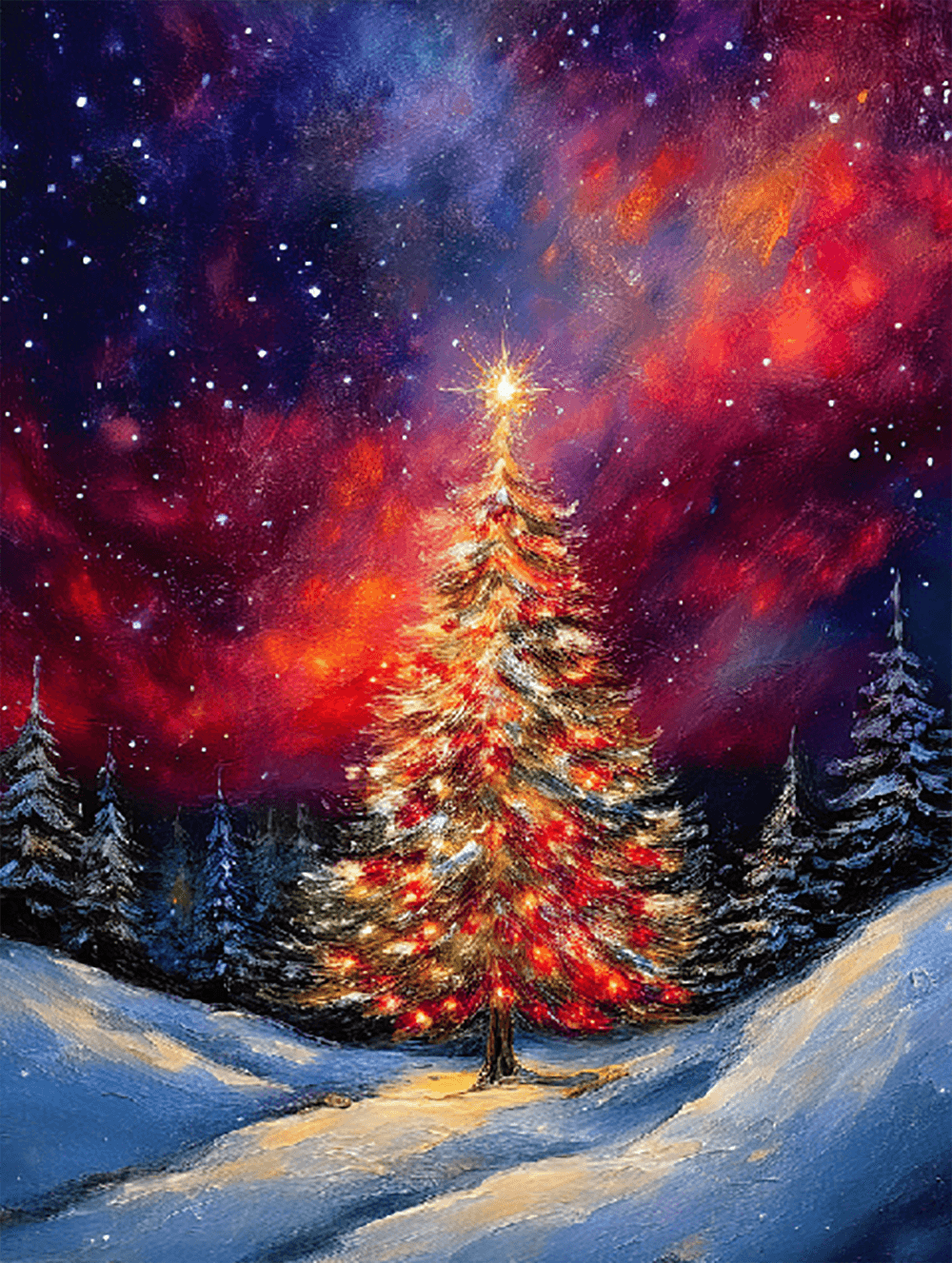 Christmas Tree Galaxy Holiday
