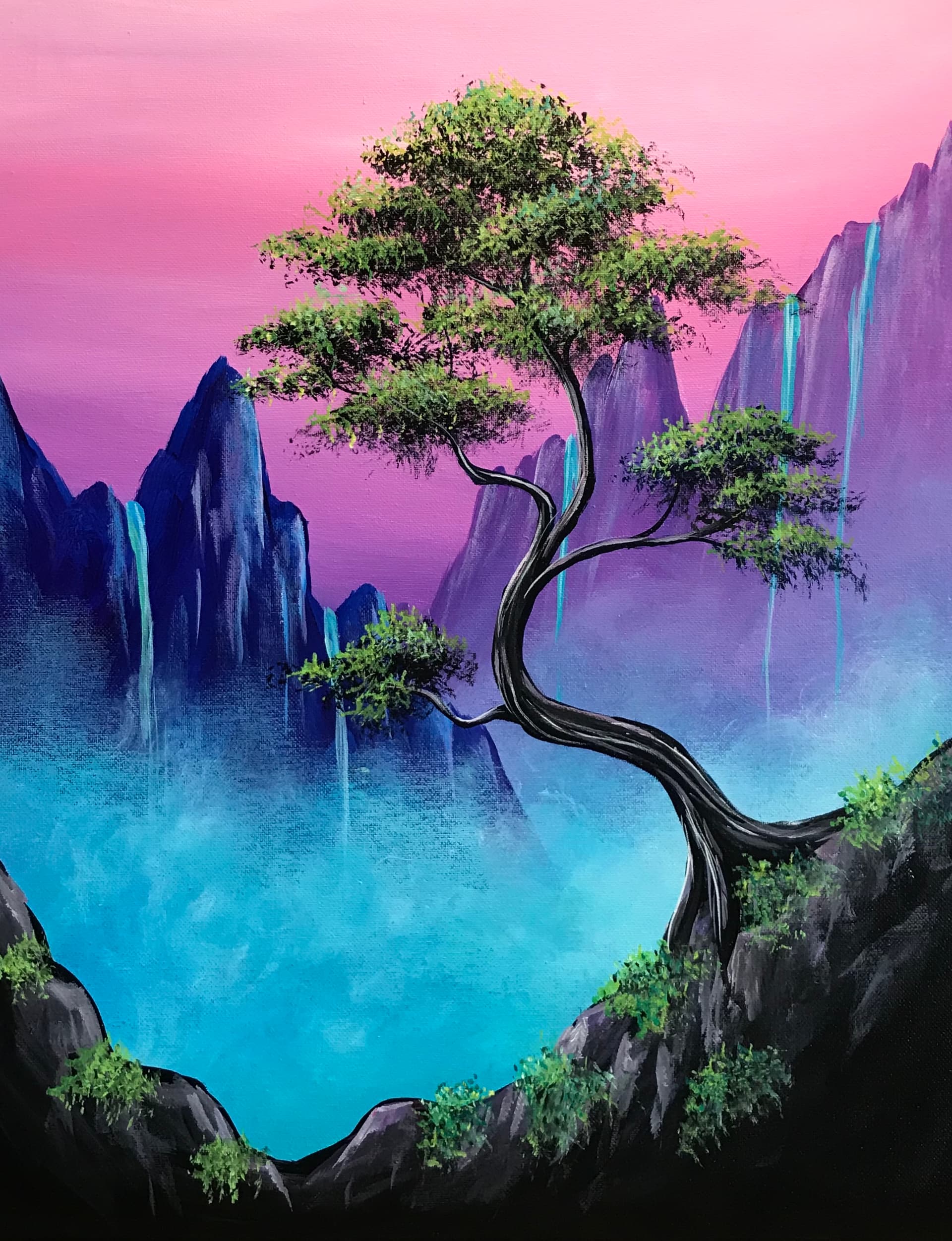 Misty Mountain Bonsai Falls