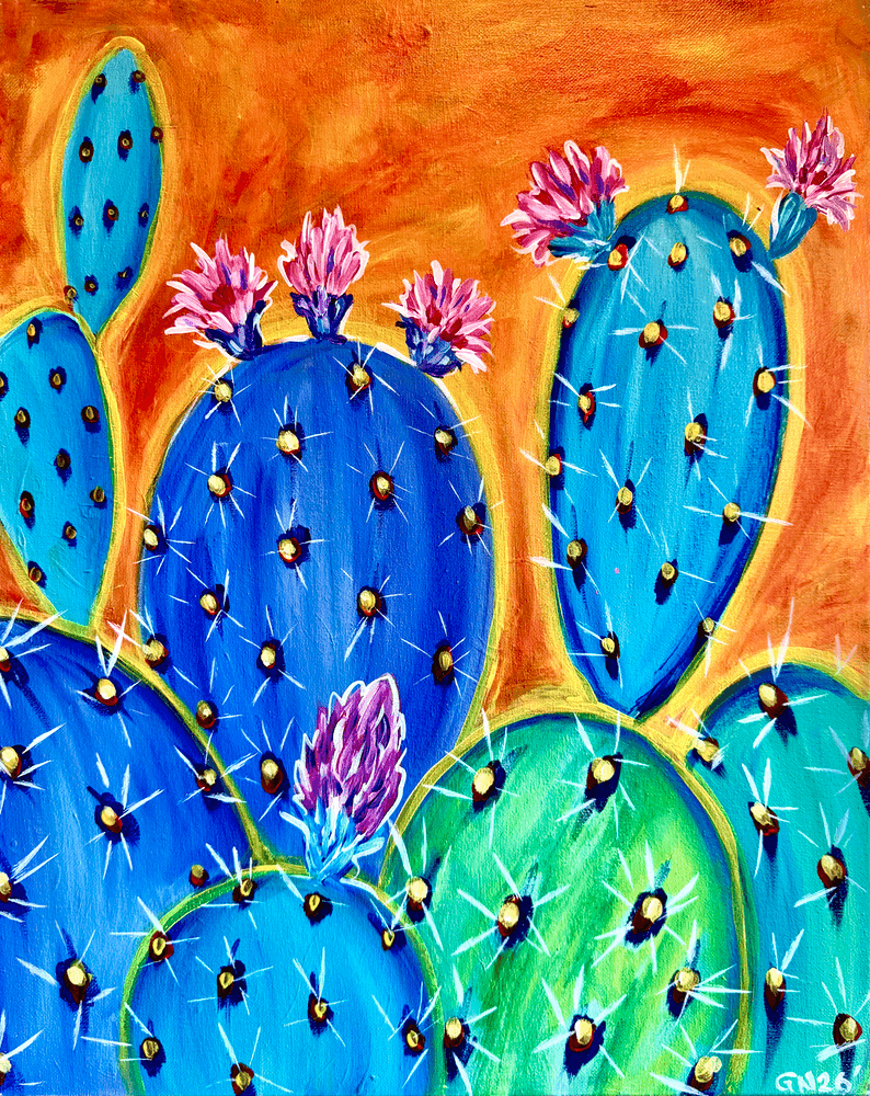 Colorful Cactus Bloom
