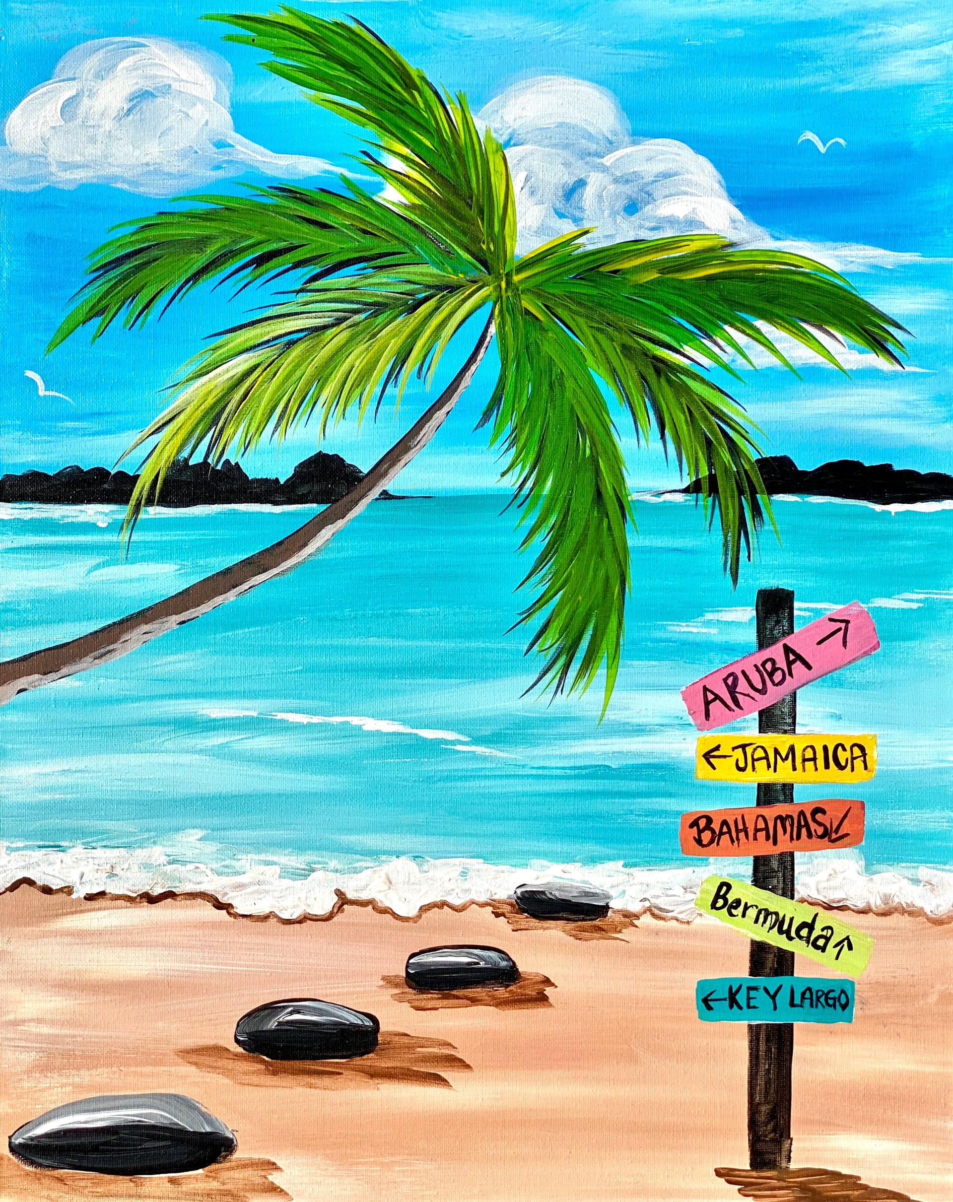 Paradise Beach — Painting