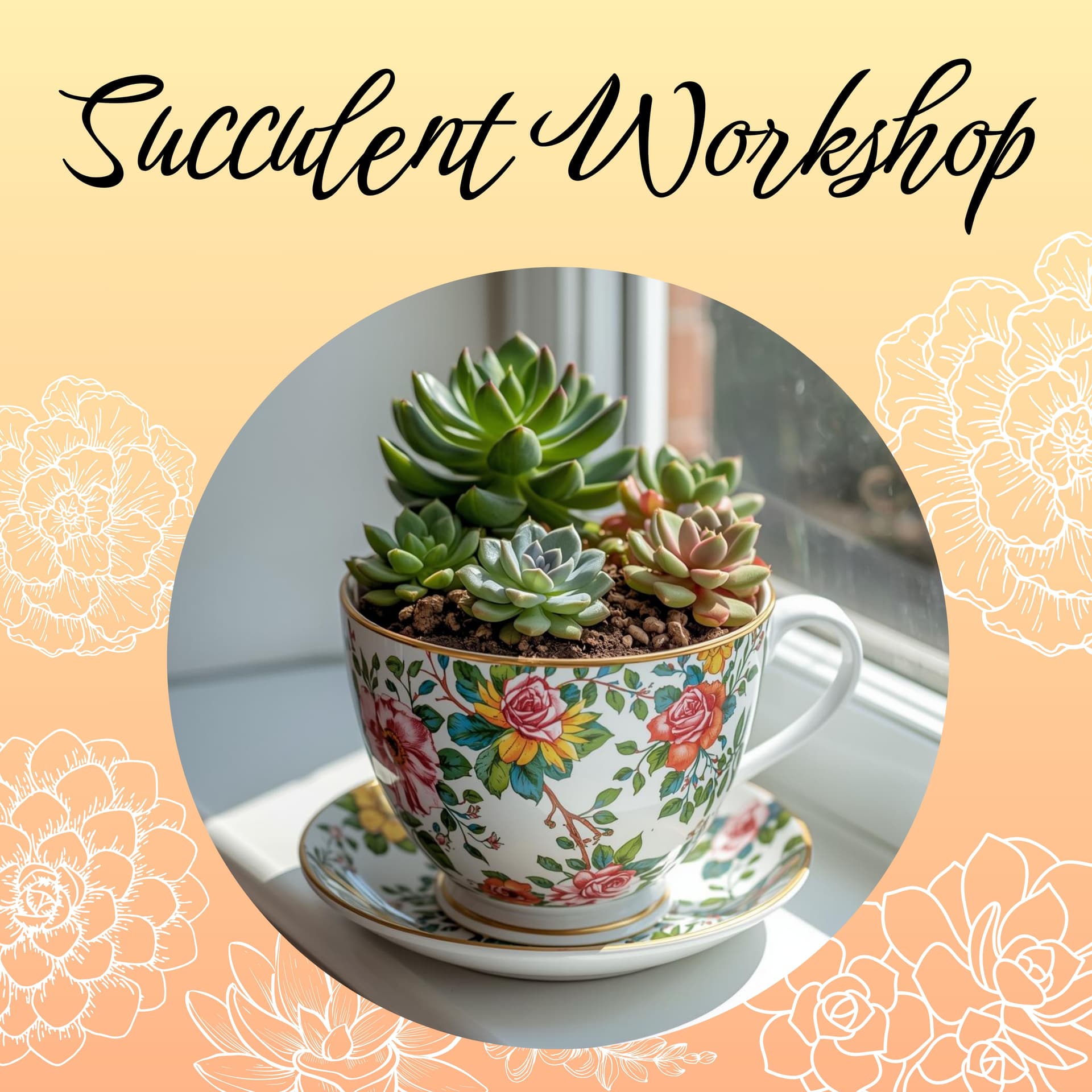 Succulent TeaCup Workshop