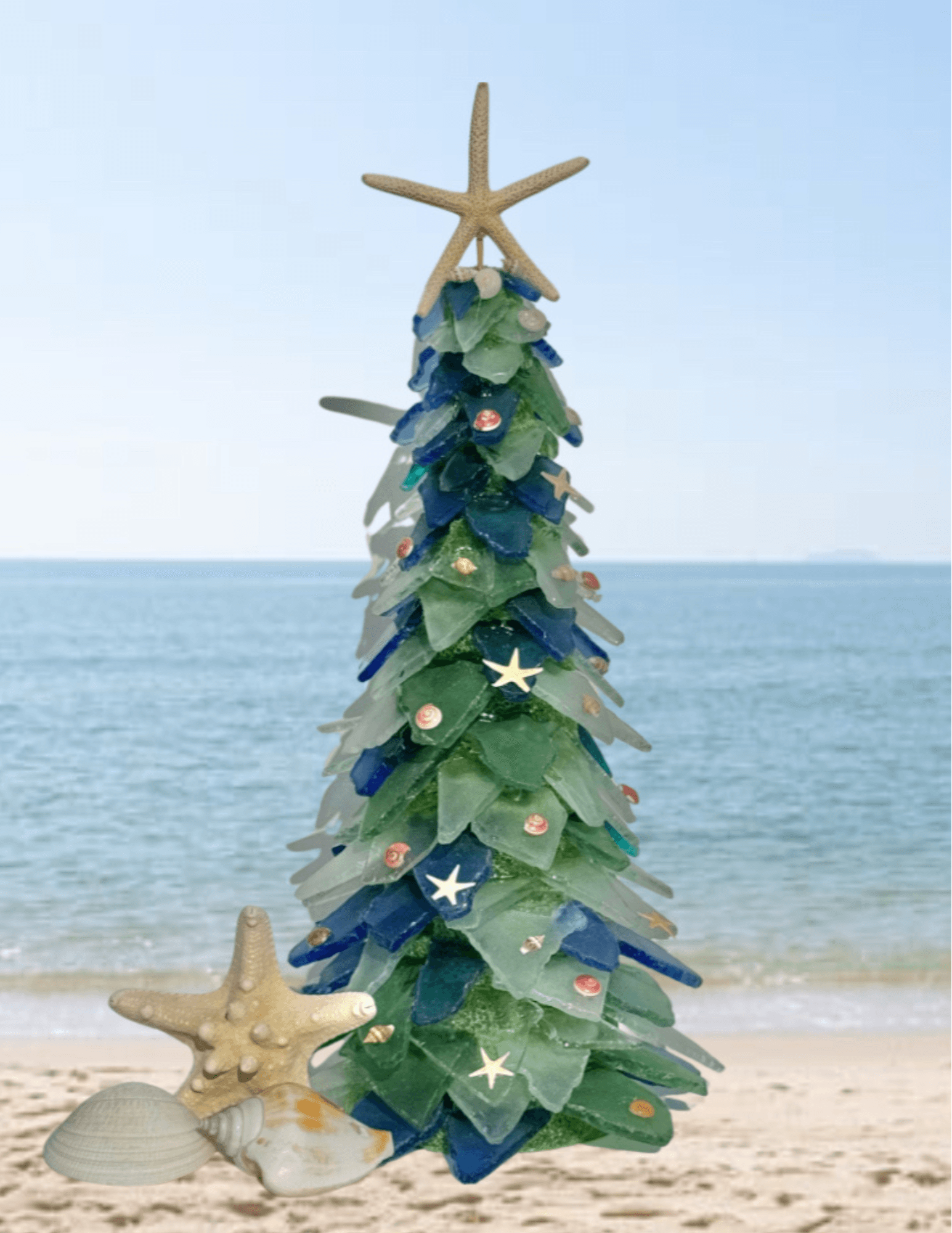 Sea Glass Holiday Tree