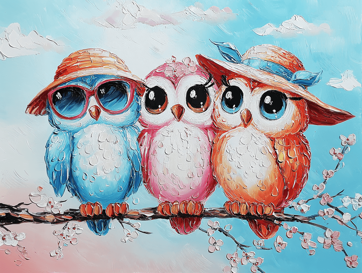 Beachy Owl Babes by the Sea